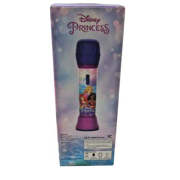 NEW Disney Princess Wireless Bluetooth Karaoke Speaker & Microphone Musical Toy - Picture 5 of 6